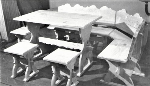 Набор кухонной мебели, выпускаемый мастерами Сузунского леспромхоза, 1996 г. Ф.1-Ф.Оп.1.Д.210А
